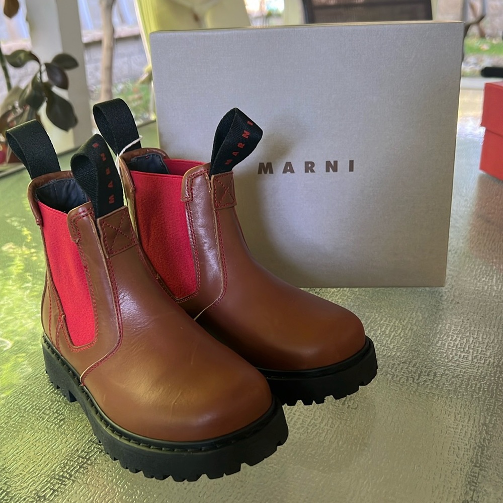 Marni Toddler Boy Chelsea Boots